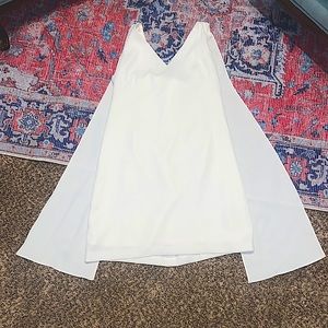 White House Black Market White Wedding Reception Shower Bachelorette Dress